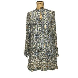 Boho A-Line Mini Dress S